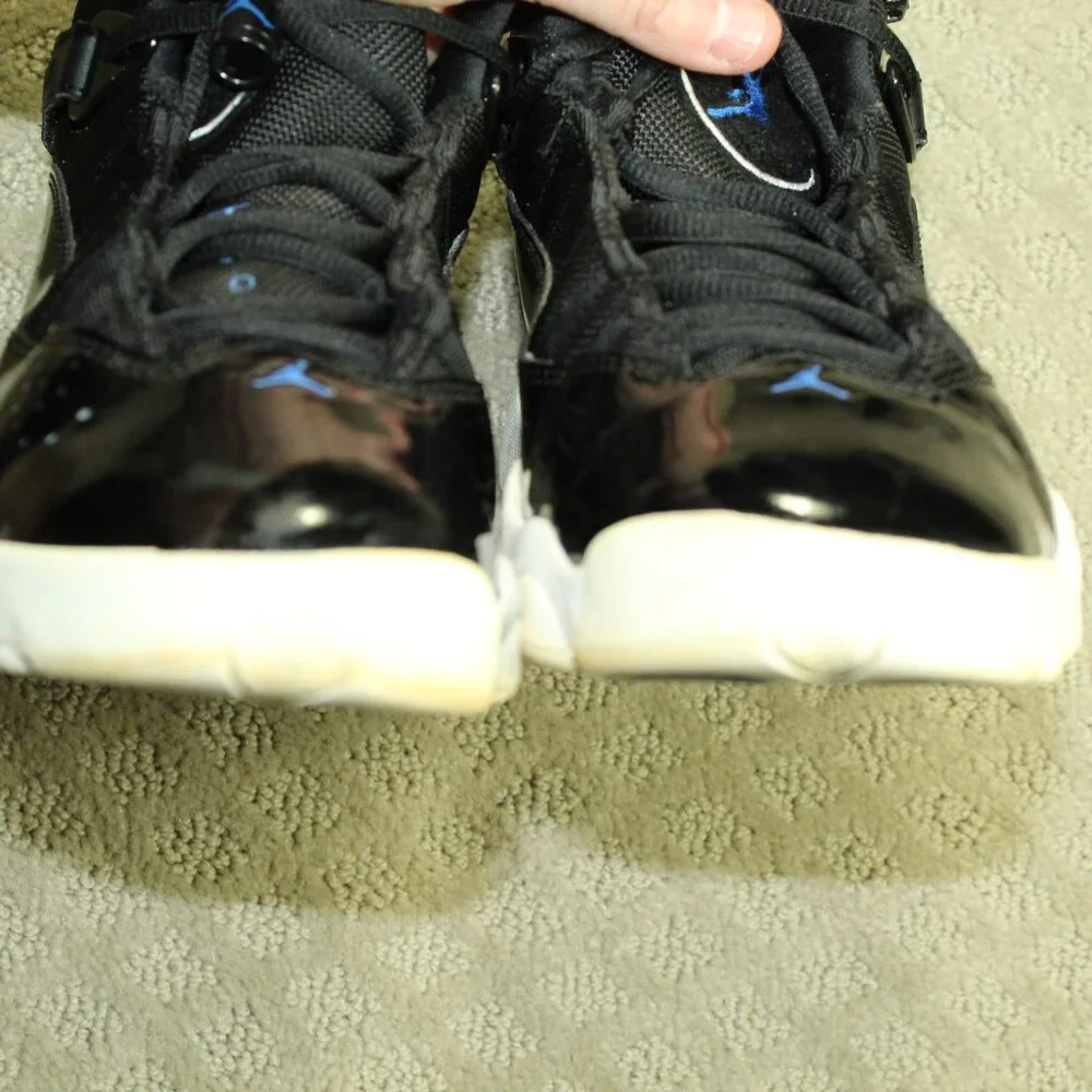 Nike Air Jordan 6 Rings Space Jam Size 9 Black and Blue Athletic Shoes